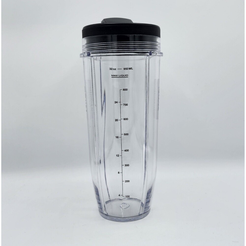 Ninja Nutri 32oz REPLACEMENT TO GO CUP with spout LID for Duo Blender BL642